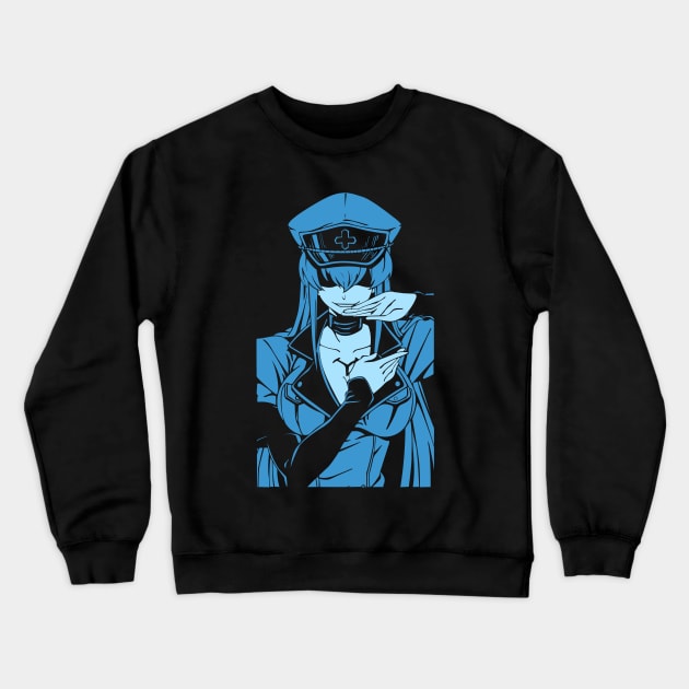 Esdeath- Akame Ga Kill Crewneck Sweatshirt by AidenCreations